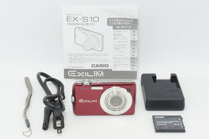 良品 CASIO カシオ EXILIM EX-S10 コンパクトデジタルカメラ レッド 260430j