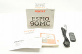 美品 PENTAX ペンタックス ESPIO 90 MC 35mmコンパクトフィルムカメラ 元箱付 230927i