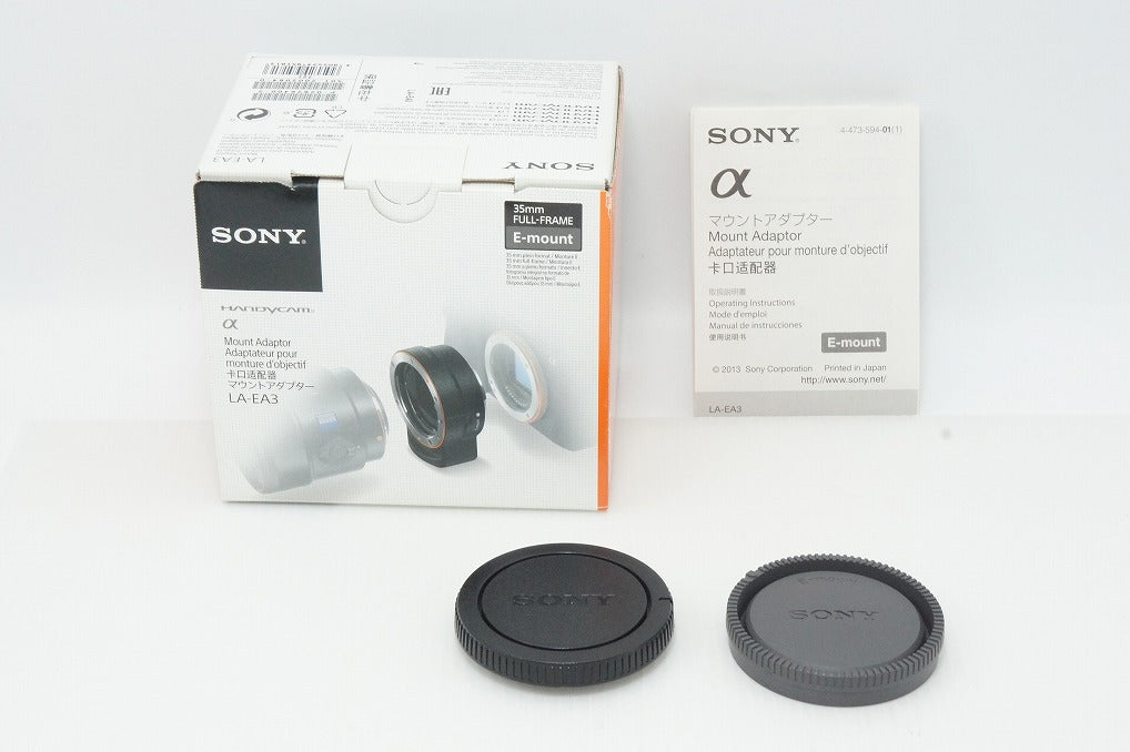 SONY LA-EA3 マウントアダプター　ソニー純正 美品 SONY ソニー マウントアダプター LA-EA3 元箱付 260501k