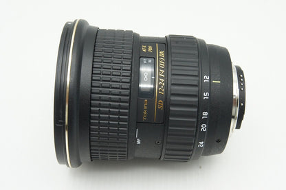 美品 Tokina トキナー AT-X PRO DX 12-24mm F4 ASPHERICAL IF Nikon ニコン Fマウント ズームレンズ 元箱付 260126z