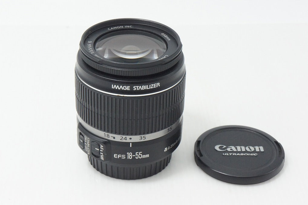 良品 Canon キヤノン EF-S 18-55mm F3.5-5.6 IS APS-C ズームレンズ 260811va