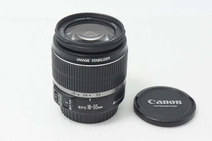 良品 Canon キヤノン EF-S 18-55mm F3.5-5.6 IS APS-C ズームレンズ 260811va