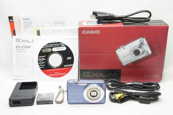 良品 CASIO カシオ EXILIM ZOOM EX-Z1050 コンパクトデジタルカメラ ブルー 元箱付 250214n