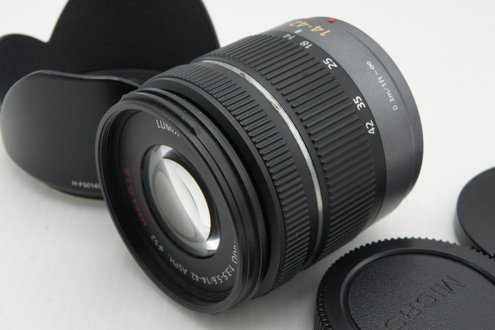 Panasonic LUMIX G VARIO 14-42mm F3.5-5.6 ASPH. MEGA O.I.S H-FS014042 マイクロフォーサーズ ズームレンズ 260126p
