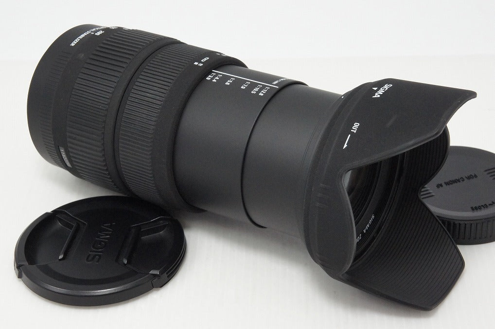 SIGMA 18-200mm Canon EFマウント 高倍率ズーム フード付 良品 SIGMA シグマ AF 18-200mm F3.5-6.3 DC OS Canon キヤノン EF