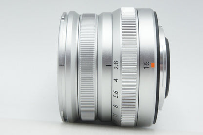 美品 FUJIFILM フジフィルム XF 16mm F2.8 R WR 単焦点レンズ シルバー 元箱付 260310ad
