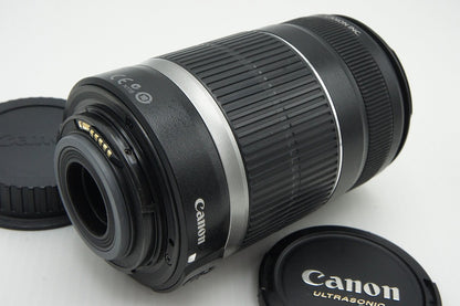 良品 Canon キヤノン EF-S 55-250mm F4-5.6 IS APS-C ズームレンズ 260126e