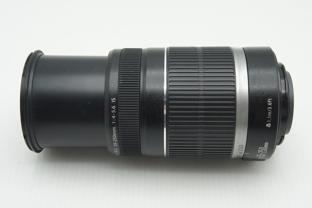 良品 Canon キヤノン EF-S 55-250mm F4-5.6 IS APS-C ズームレンズ 260126e