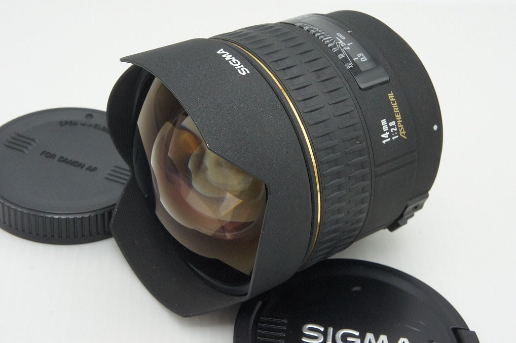 良品 SIGMA シグマ AF 14mm F2.8 EX ASPHERICAL HSM Canon EFマウント 単焦点レンズ フルサイズ 260123g