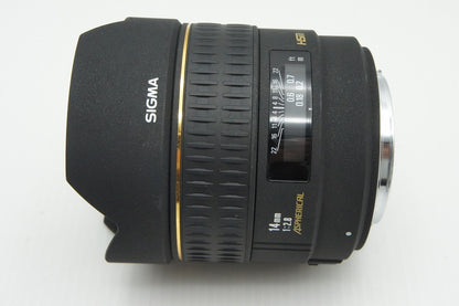 良品 SIGMA シグマ AF 14mm F2.8 EX ASPHERICAL HSM Canon EFマウント 単焦点レンズ フルサイズ 260123g