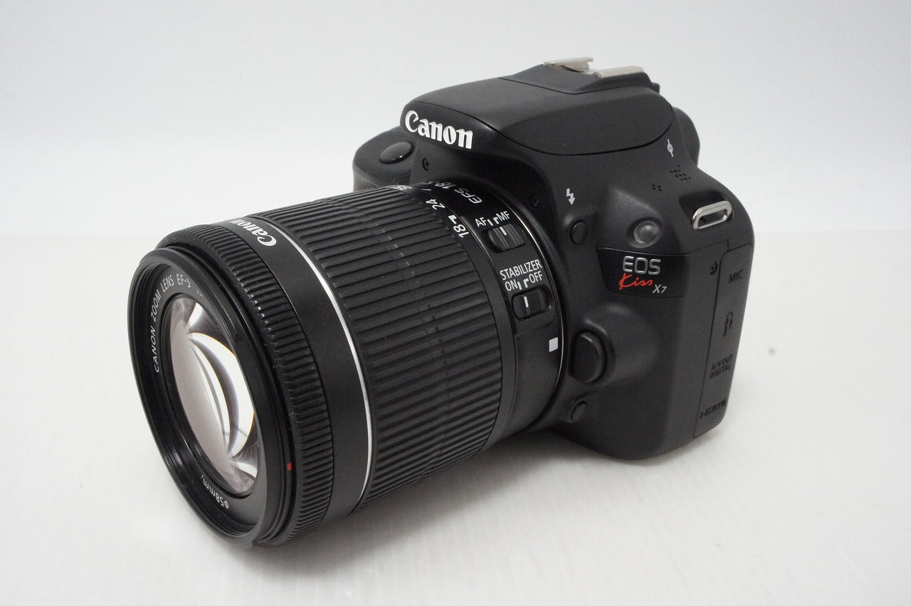 Excellent Condition Canon EOS Kiss X7 Body + EF-S 18-55 IS STM Lens Kit Digital SLR Camera 260507e
