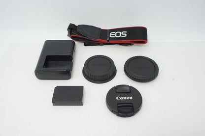 Excellent Condition Canon EOS Kiss X7 Body + EF-S 18-55 IS STM Lens Kit Digital SLR Camera 260507e