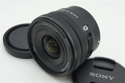 美品 SONY ソニー E PZ 10-20mm F4G SELP1020G ズームレンズ フード 元箱付 260126ae