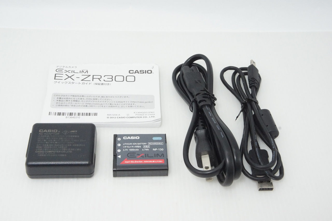 良品 CASIO カシオ HIGH SPEED EXILIM EX-ZR300 コンパクトデジタルカメラ レッド 260508o