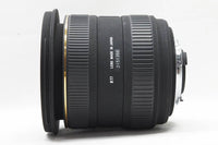 良品 SIGMA シグマ 10-20mm F4-5.6 EX DC HSM Nikon ニコン Fマウント APS-C フード ポーチ付 250217q