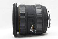 良品 SIGMA シグマ 10-20mm F4-5.6 EX DC HSM Nikon ニコン Fマウント APS-C フード ポーチ付 250217q