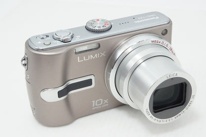 良品 Panasonic パナソニック LUMIX DMC-TZ3 コンパクトデジタルカメラ ブラウン 元箱付 260508w