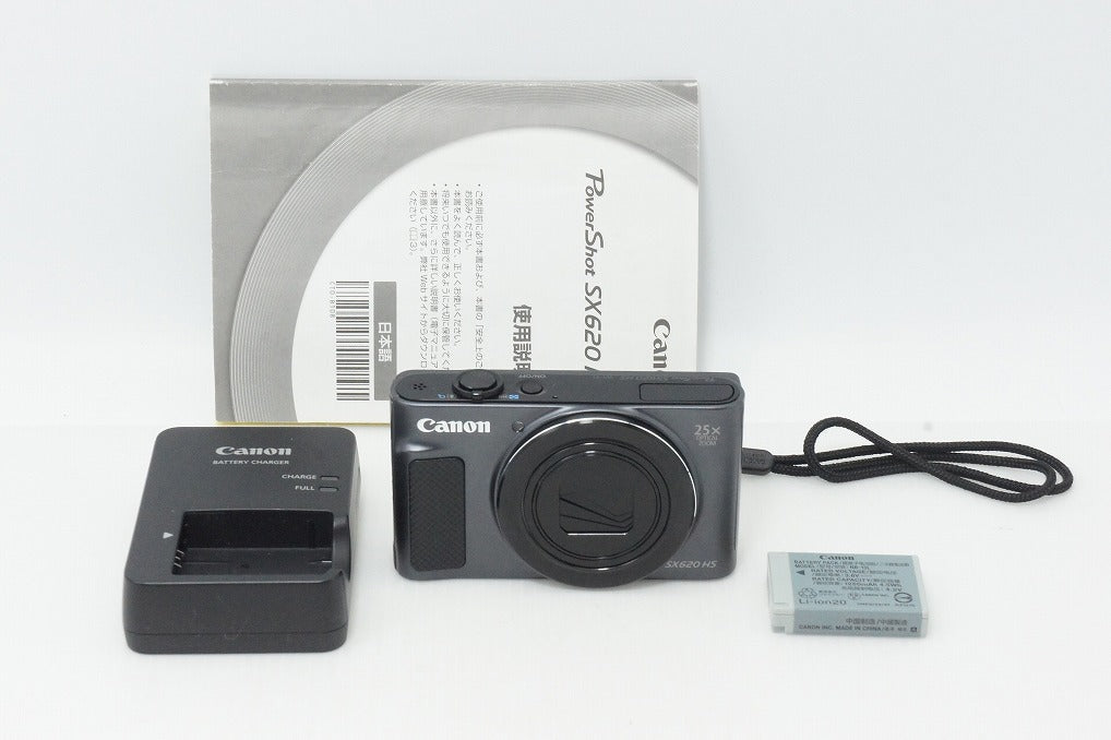 美品 Canon キヤノン PowerShot SX620 HS コンパクトデジタルカメラ ブラック 260512m