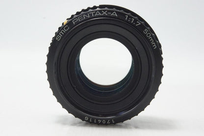 訳あり品 ペンタックス smc PENTAX-A 50mm F1.7 MF Kマウント 単焦点レンズ 260812aq
