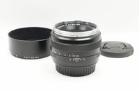 良品 Carl Zeiss Planar T* 50mm F1.4 ZE Canon EFマウント フルサイズ MF 単焦点レンズ 240821c