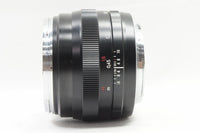 良品 Carl Zeiss Planar T* 50mm F1.4 ZE Canon EFマウント フルサイズ MF 単焦点レンズ 240821c