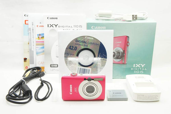 美品 Canon キヤノン IXY DIGITAL 110 IS コンパクトデジタルカメラ レッド 元箱付 241208b