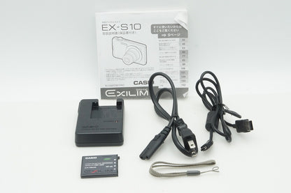 美品 CASIO カシオ EXILIM EX-S10 コンパクトデジタルカメラ シルバー 260123ag