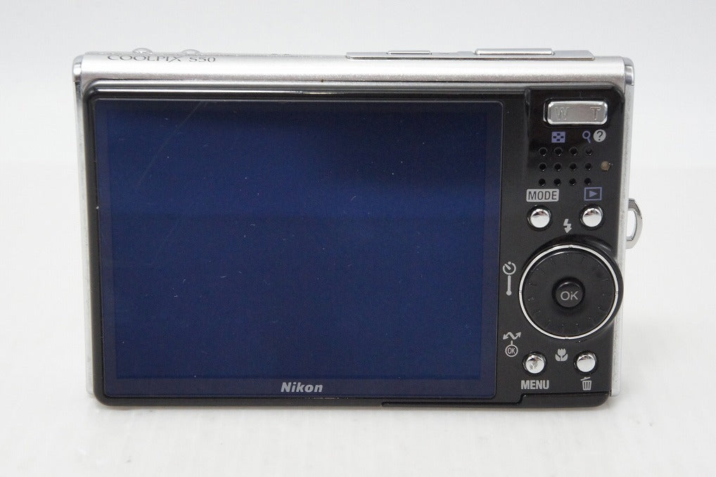 良品 Nikon ニコン COOLPIX S50 コンパクトデジタルカメラ グロスシルバー ケース付 260512b