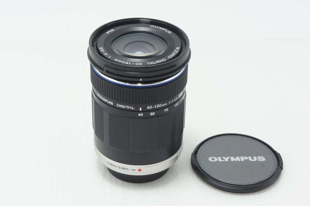 美品 OLYMPUS オリンパス M.ZUIKO DIGITAL ED 40-150mm F4-5.6 ズームレンズ マイクロフォーサーズ ブラック 260818n
