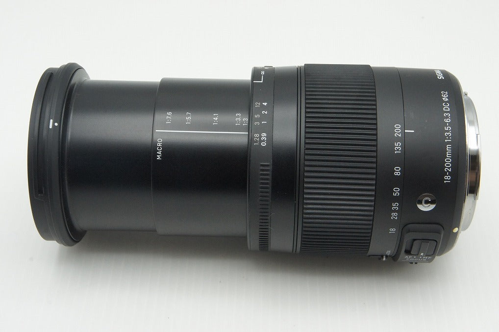 良品 SIGMA 18-200mm F3.5-6.3 DC MACRO OS HSM Contemporary Canon EFマウント APS-C ズームレンズ フード付 260123am
