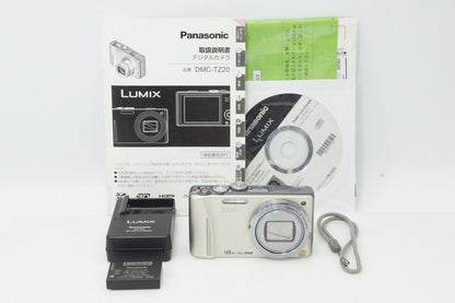美品 Panasonic パナソニック LUMIX DMC-TZ20 コンパクトデジタルカメラ ゴールド 260513i