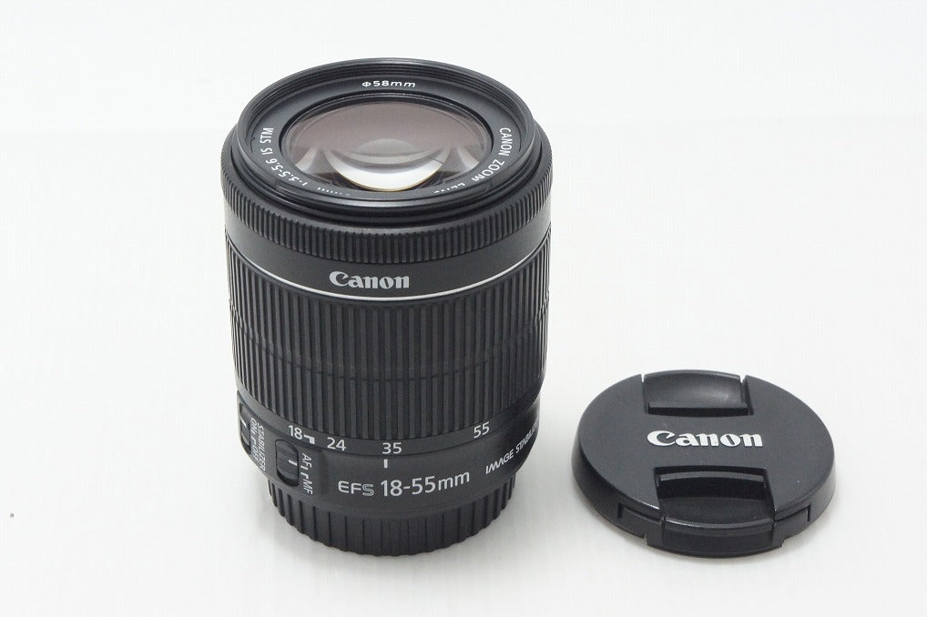 良品 Canon キヤノン EF-S 18-55mm F3.5-5.6 IS STM ズームレンズ APS-C 260818x