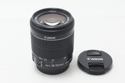 良品 Canon キヤノン EF-S 18-55mm F3.5-5.6 IS STM ズームレンズ APS-C 260818x