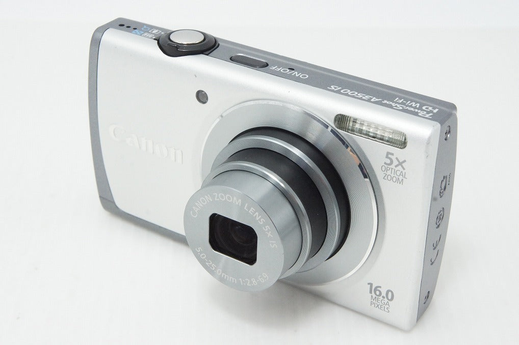 良品 Canon キヤノン PowerShot A3500 IS コンパクトデジタルカメラ シルバー 元箱付 260512i