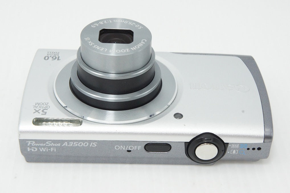 良品 Canon キヤノン PowerShot A3500 IS コンパクトデジタルカメラ シルバー 元箱付 260512i