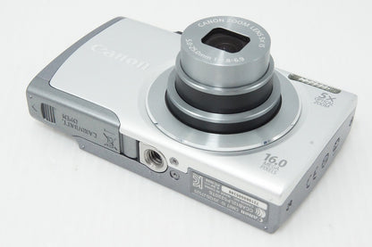 良品 Canon キヤノン PowerShot A3500 IS コンパクトデジタルカメラ シルバー 元箱付 260512i