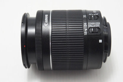 良品 Canon キヤノン EF-S 18-55mm F3.5-5.6 IS STM ズームレンズ APS-C 260818x