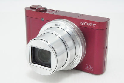 美品 SONY ソニー Cyber-shot DSC-WX500 コンパクトデジタルカメラ レッド 元箱付 260512u