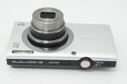 Excellent Condition Canon PowerShot A2300 Compact Digital Camera Silver with Original Box 260512f