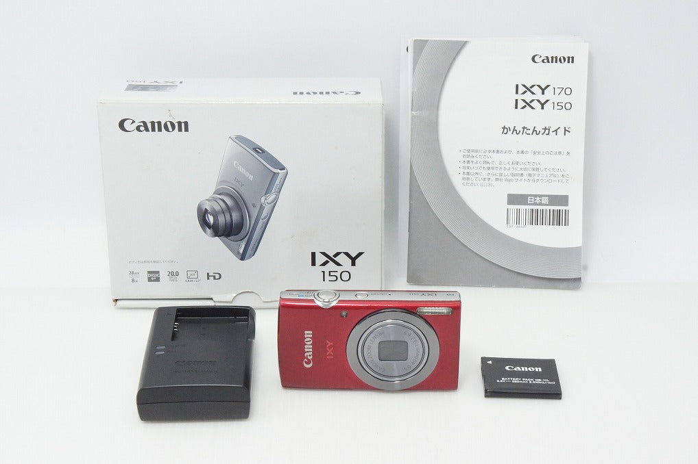 Canon IXY 150 レッド　美品 良品 Canon キヤノン IXY 150 コンパクトデジタルカメラ レッド 元箱付