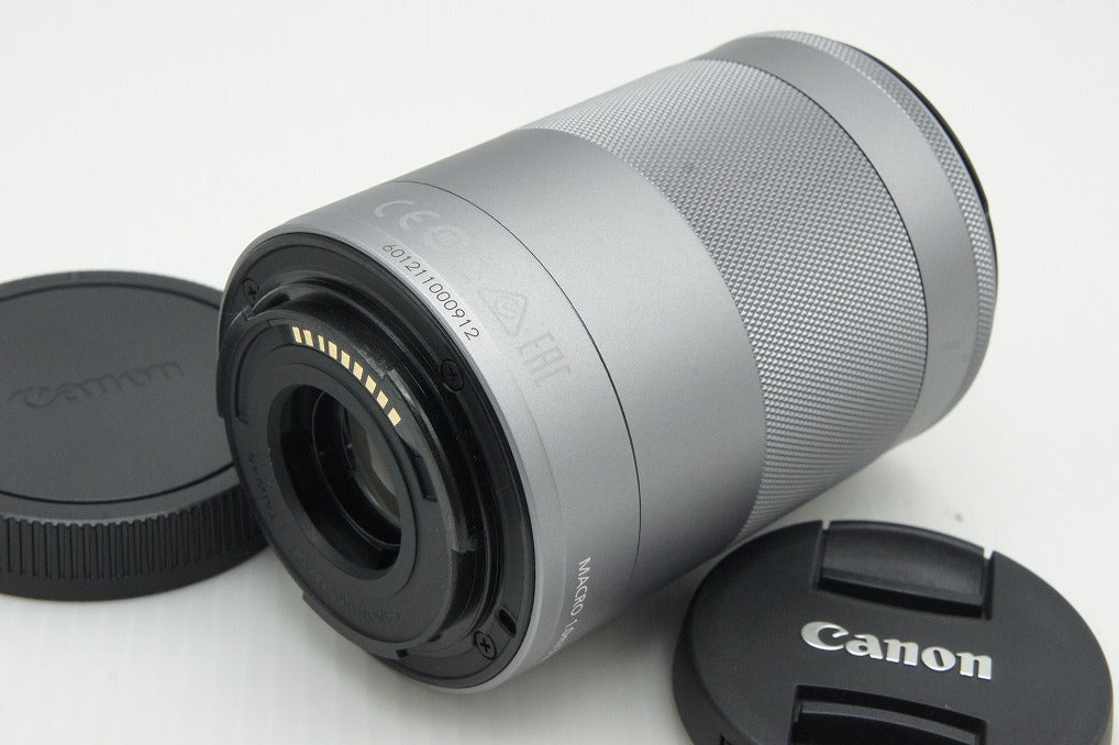 美品 Canon キヤノン EF-M 55-200mm F4.5-6.3 IS STM EF-Mマウント ズームレンズ シルバー 260123as