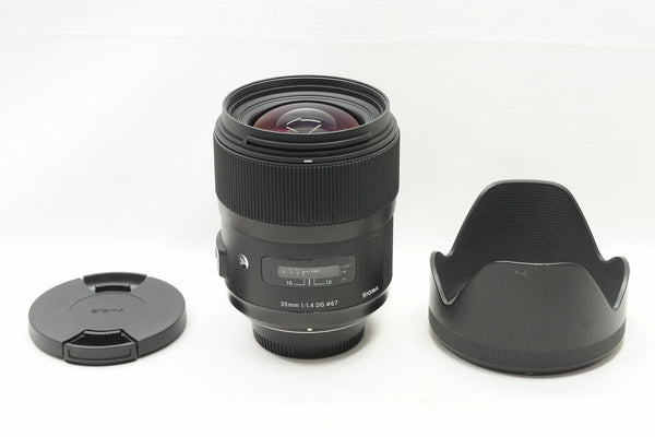 美品 SIGMA シグマ Art 35mm F1.4 DG HSM Nikon ニコン Fマウント 単焦点レンズ フルサイズ 240531b