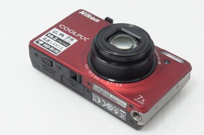 美品 Nikon ニコン COOLPIX S6000 コンパクトデジタルカメラ フラッシュレッド 260508p