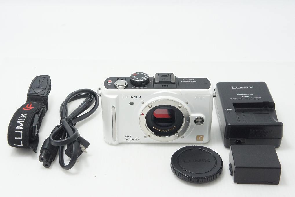 良品 Panasonic パナソニック LUMIX DMC-GF1 ボディ ミラーレス一眼カメラ ホワイト 260811s