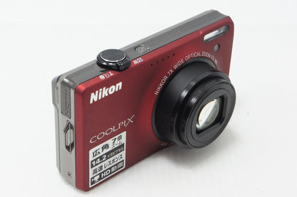 美品 Nikon ニコン COOLPIX S6000 コンパクトデジタルカメラ フラッシュレッド 260508p
