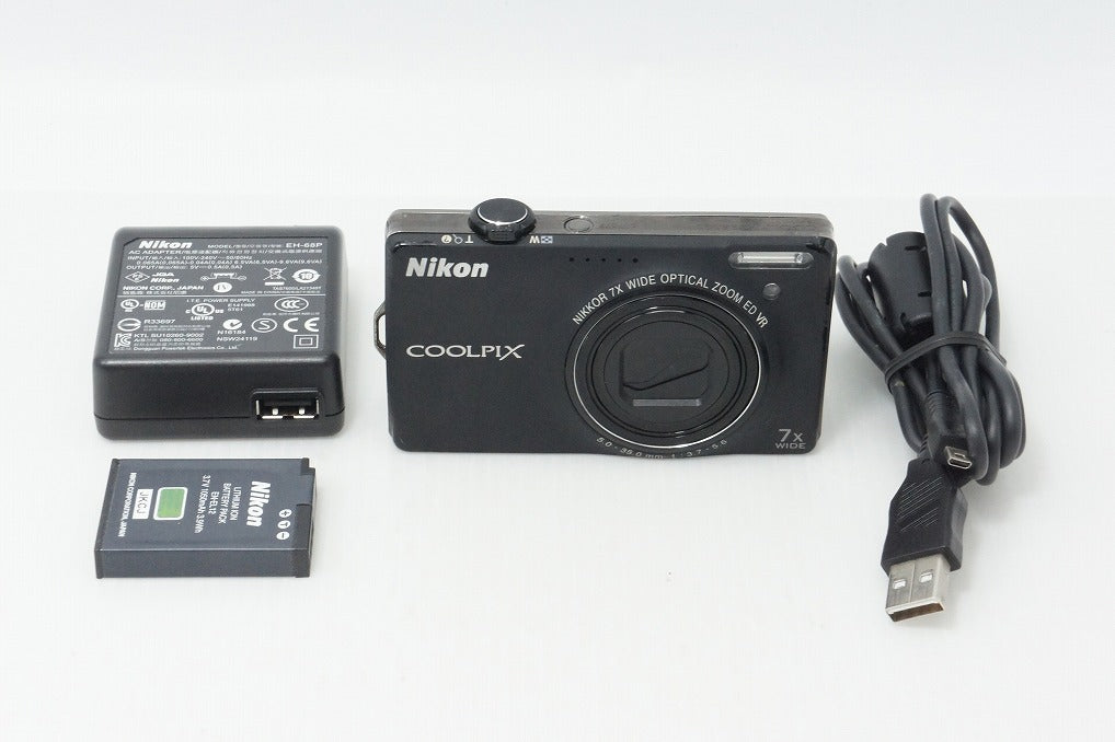 Excellent Nikon COOLPIX S6000 Compact Digital Camera Noble Black 260512s