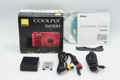 良品 Nikon ニコン COOLPIX S6500 コンパクトデジタルカメラ マンダリンオレンジ 元箱付 260313p