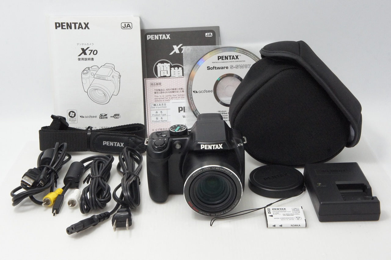 美品 PENTAX ペンタックス X70 デジタルカメラ ケース付 260508v