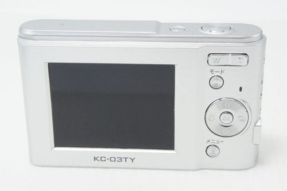 美品 KENKO ケンコー KC-03 TY コンパクトデジタルカメラ シルバー 260812e