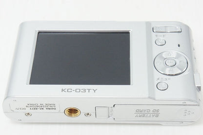 美品 KENKO ケンコー KC-03 TY コンパクトデジタルカメラ シルバー 260812e